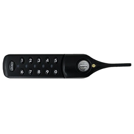 Lockeyusa Electronic Cabinet Lock, ADA Lever, Cam, EC782, Black, Left EC782BL